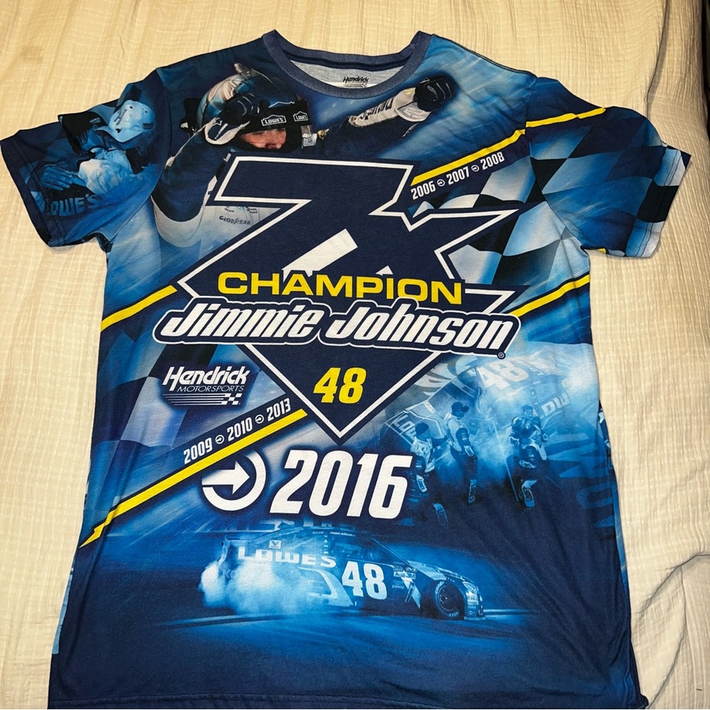 NASCAR Jimmy Johnson all over print t